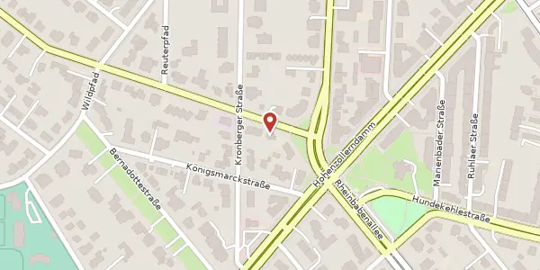 Karte der Umgebung von Hagenstraße 77 B, 14193 Berlin