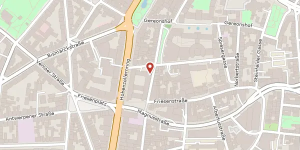 Karte der Umgebung von Friesenwall 81, 50672 Köln
