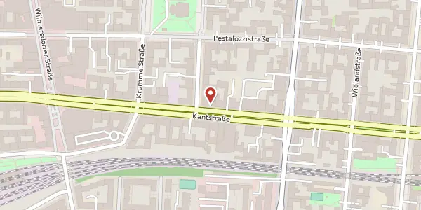 Karte der Umgebung von Kantstraße 47, 10625 Berlin