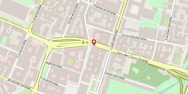 Karte der Umgebung von Oskar-von-Miller-Ring 34, 80333 München