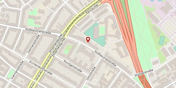 Karte der Umgebung von Nussbaumerstraße 70, 50823 Köln