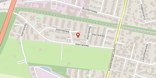 Karte der Umgebung von Werneweg 84, 48163 Münster