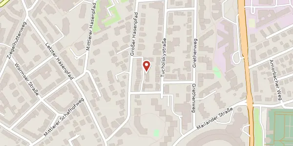 Karte der Umgebung von Tucholskystr. 102, 60598 Frankfurt