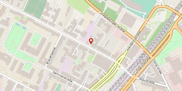 Karte der Umgebung von Friedrichstraße 26, 01067 Dresden