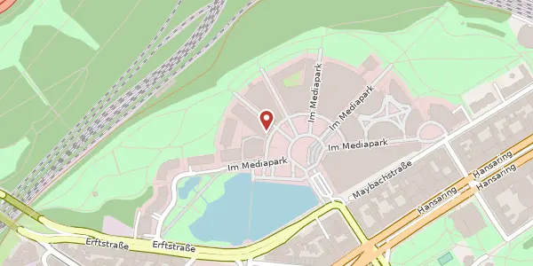 Karte der Umgebung von Im Mediapark 8a, 50670 Köln