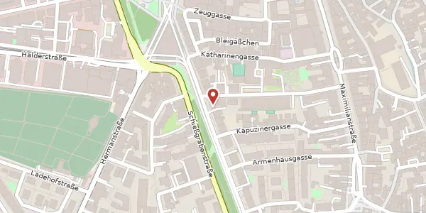 Karte der Umgebung von Konrad-Adenauer-Allee 21, 86150 Augsburg