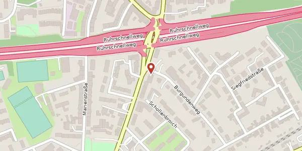 Karte der Umgebung von Burgundenweg 2, 45307 Essen