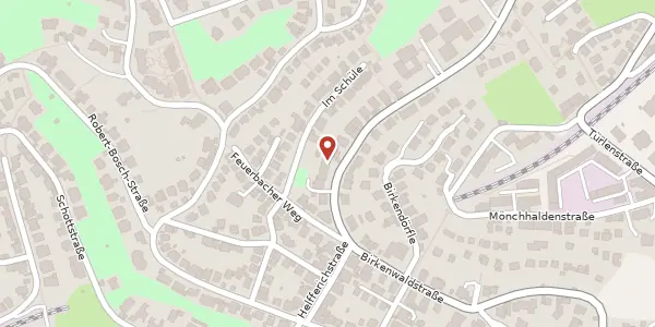 Karte der Umgebung von Birkenwaldstraße 123B, 70191 Stuttgart