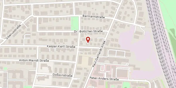 Karte der Umgebung von Kaspar-Kerll-Str. 6, 81245 München