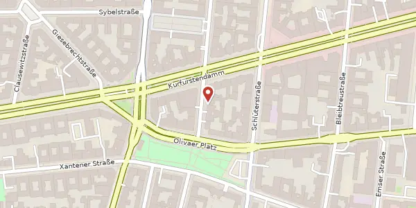 Karte der Umgebung von Wielandstraße 27, 10707 Berlin