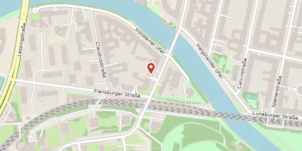 Karte der Umgebung von Bartningallee 23, 10557 Berlin