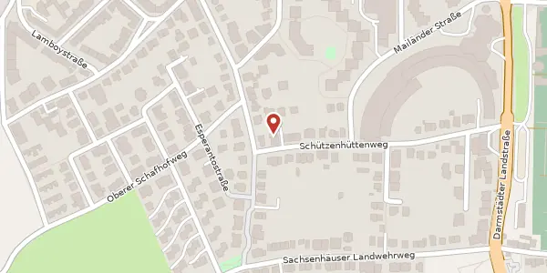 Karte der Umgebung von Schützenhüttenweg 74, 60598 Frankfurt