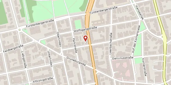 Karte der Umgebung von Böhmerstr. 48, 60322 Frankfurt