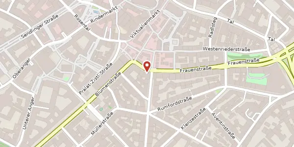 Karte der Umgebung von Frauenstr. 6, 80469 München