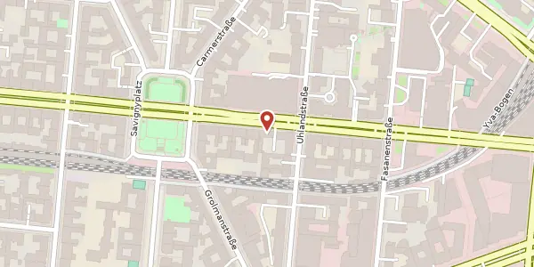 Karte der Umgebung von Kantstraße 150, 10623 Berlin