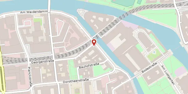 Karte der Umgebung von Am Kupfergraben 4-4a, 10117 Berlin