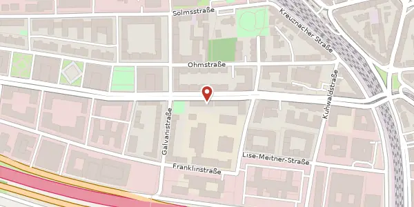 Karte der Umgebung von Voltastr. 41, 60486 Frankfurt