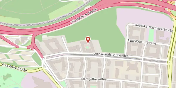 Karte der Umgebung von Leonardo-da-Vinci-Allee 18b, 60486 Frankfurt