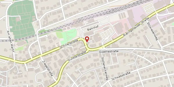 Karte der Umgebung von Bahnhofstrasse 2, 71672 Marbach