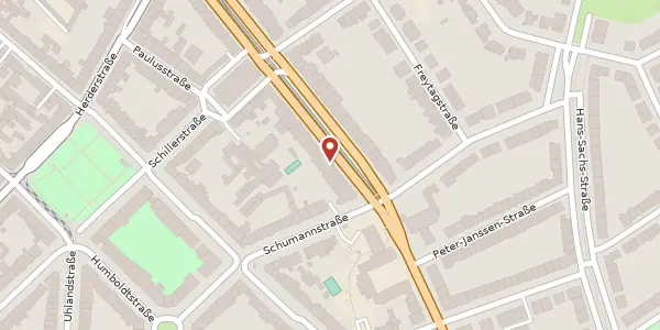 Karte der Umgebung von Lindemannstr. 39, 40237 Düsseldorf