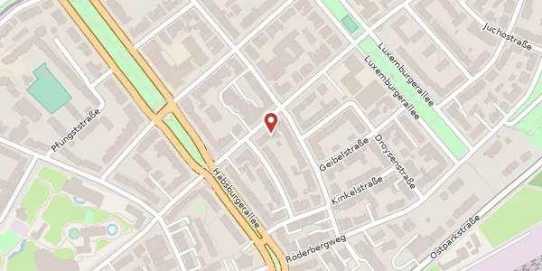 Karte der Umgebung von Rhönstr. 70, 60385 Frankfurt