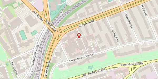 Karte der Umgebung von Bürgerweide 10 b, 20535 Hamburg