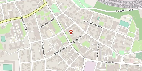 Karte der Umgebung von Königstraße 25, 78628 Rottweil
