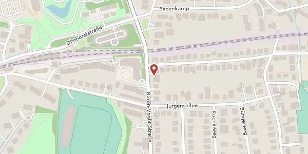 Karte der Umgebung von Baron-Voght-Straße 98, 22609 Hamburg
