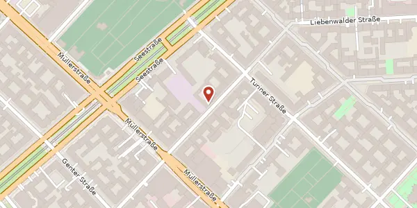 Karte der Umgebung von Amsterdamer Straße 21, 13347 Berlin