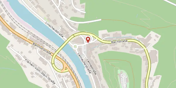Karte der Umgebung von Bachstr. 12, 58762 Altena