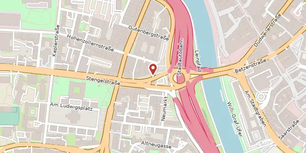 Karte der Umgebung von Neumarkt 15, 66117 Saarbrücken