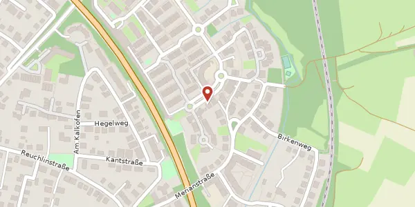 Karte der Umgebung von Anne-Frank-Straße 33, 75015 Bretten