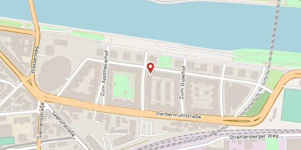 Karte der Umgebung von Zum Brommenhof 1, 60594 Frankfurt