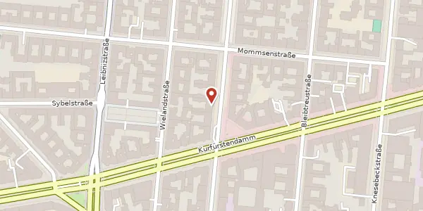 Karte der Umgebung von Schlüterstraße 38, 10629 Berlin