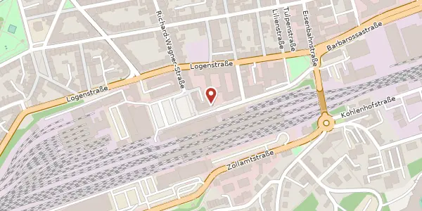 Karte der Umgebung von Bahnhofstraße 26, 67655 Kaiserslautern