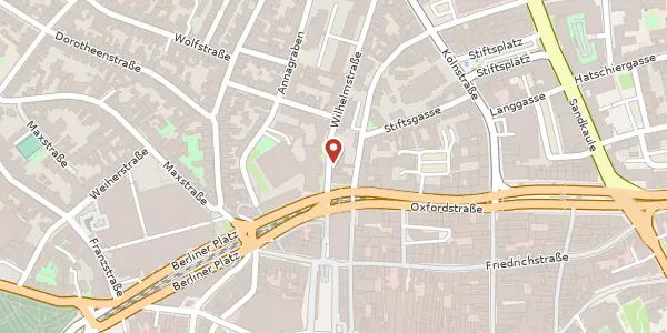Karte der Umgebung von Wilhelmstraße 26, 53111 Bonn