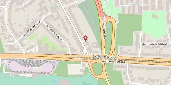 Karte der Umgebung von Alter Militärring 12, 50933 Köln