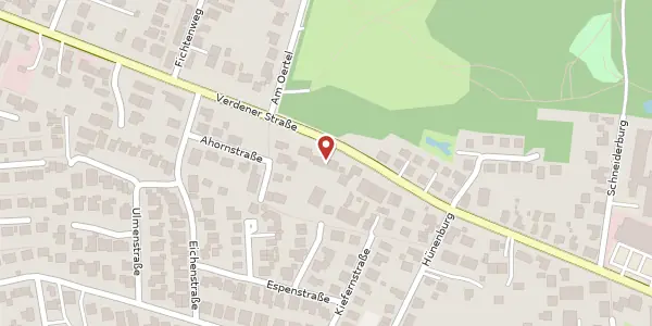 Karte der Umgebung von Verdener Straße 51, 28832 Achim