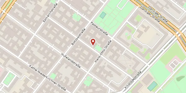 Karte der Umgebung von Liselotte-Herrmann-Straße 30, 10407 Berlin