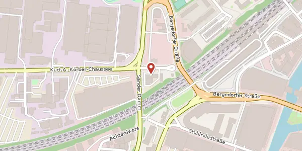 Karte der Umgebung von Kurt-A.-Körber-Chaussee 5, 21033 Hamburg