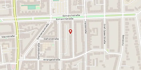 Karte der Umgebung von Clausewitzstraße 9, 24109 Kiel