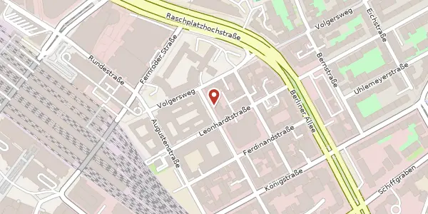 Karte der Umgebung von Hinüberstraße 8, 30175 Hannover