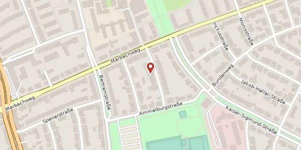 Karte der Umgebung von Ebersheimstr. 11, 60320 Frankfurt