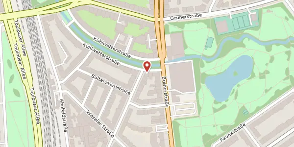 Karte der Umgebung von Kühlwetterstr. 49, 40239 Düsseldorf