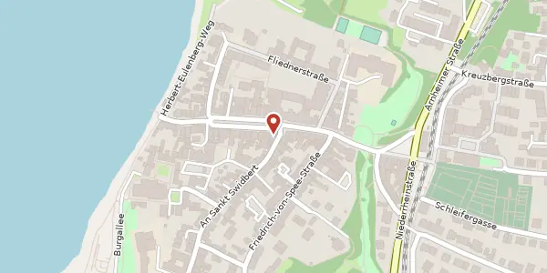 Karte der Umgebung von An St. Swidbert 1, 40489 Düsseldorf