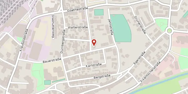 Karte der Umgebung von Oskar-Loew-Str. 2, 95615 Marktredwitz