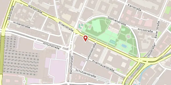Karte der Umgebung von Elisenstr. 3, 80335 München