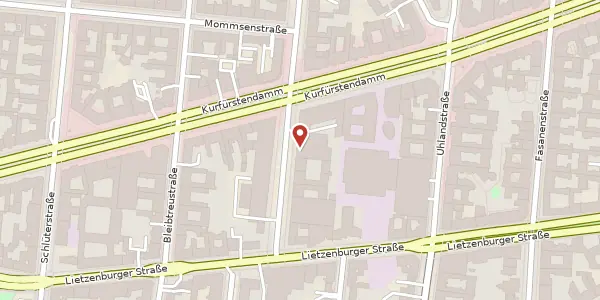 Karte der Umgebung von Knesebeckstraße 62/63, 10719 Berlin