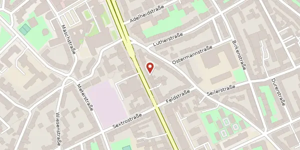 Karte der Umgebung von Hildesheimer Straße 35, 30169 Hannover