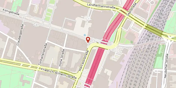 Karte der Umgebung von Mercatorstr. 2, 47051 Duisburg